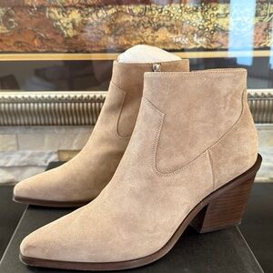 Rag & Bone Razor Bootie, Sz 8 Taupe